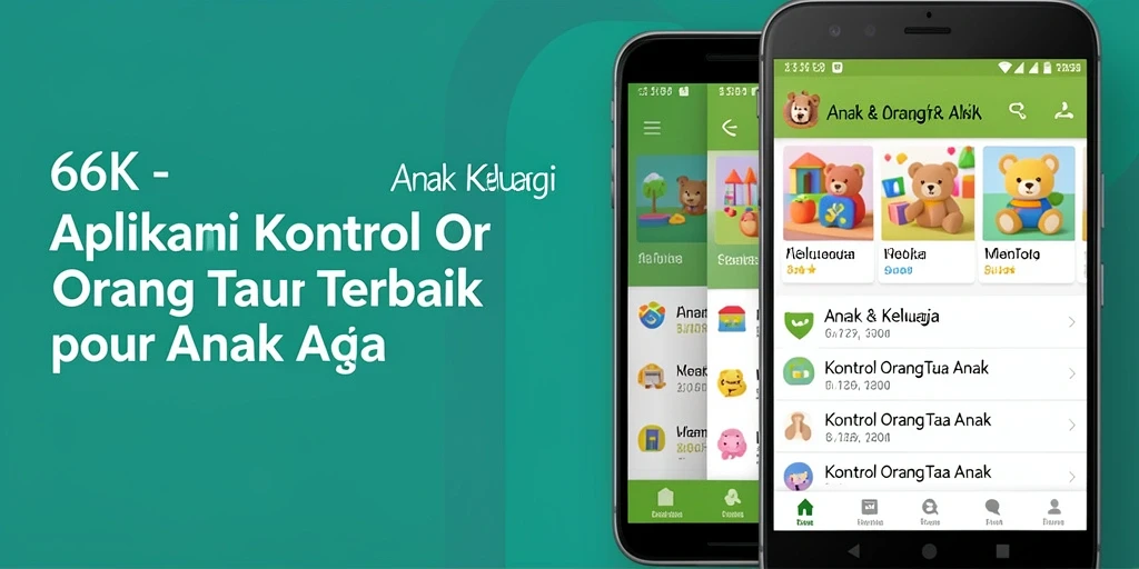 Tampilan antarmuka aplikasi 66K untuk kontrol orang tua yang mudah digunakan.