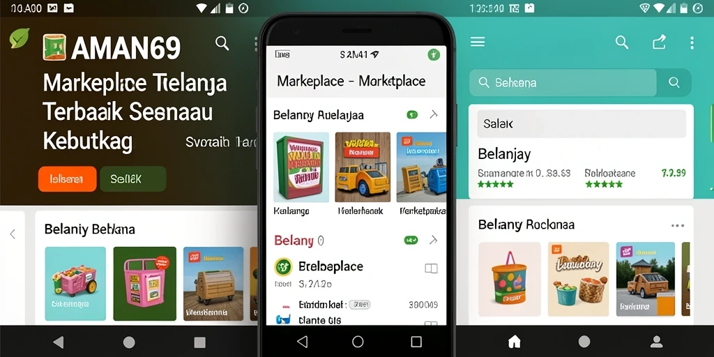 Tampilan antarmuka AMAN69 yang mudah digunakan untuk berbelanja online.