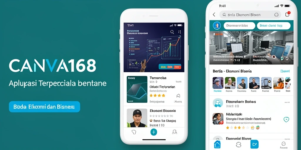 Tampilan antarmuka CANVA168 yang modern dan informatif.