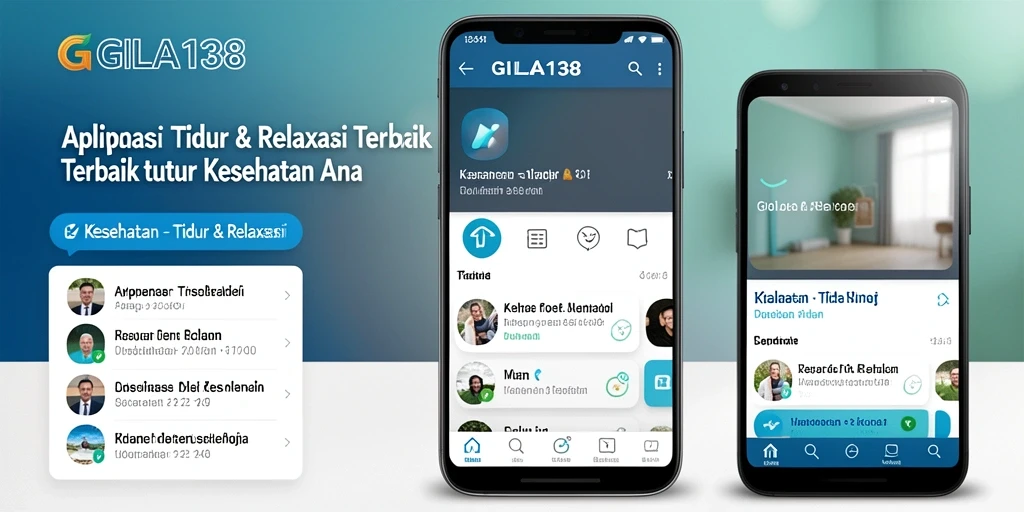 Tampilan utama GILA138 dengan pilihan suara relaksasi untuk tidur yang nyenyak.