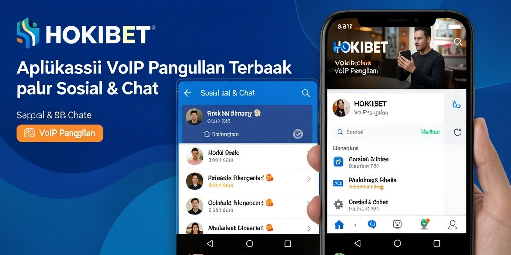 Tampilan antarmuka HOKIBET yang intuitif untuk VoIP Panggilan.