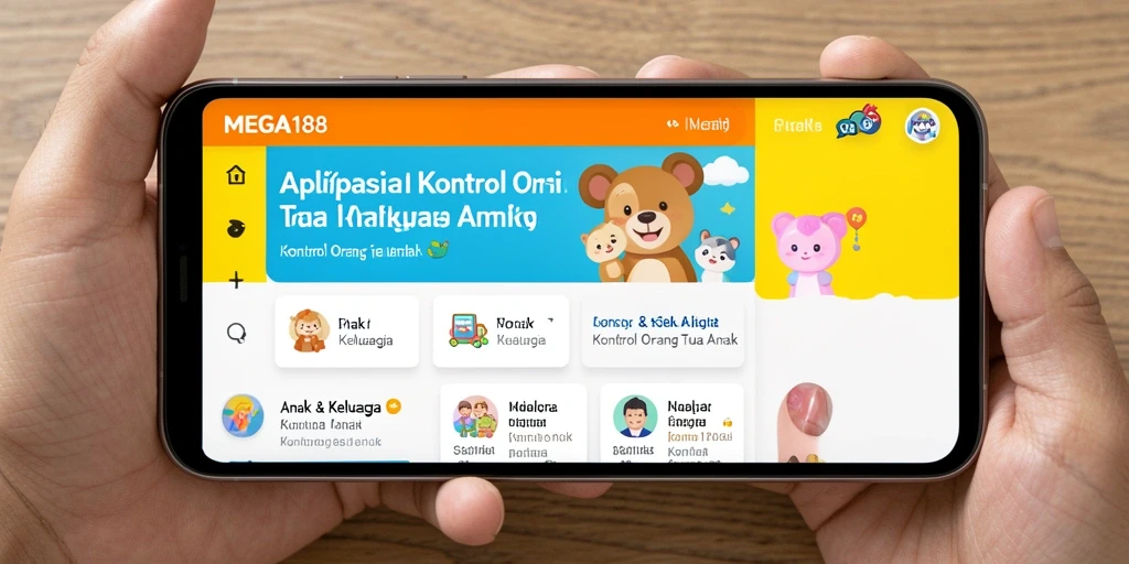 Tampilan MEGA188 menampilkan fitur Kontrol Orang Tua yang intuitif.