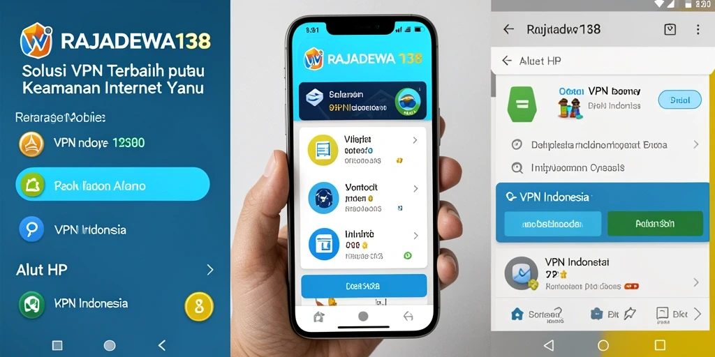 Antarmuka modern dan fungsional dari aplikasi RAJADEWA138.