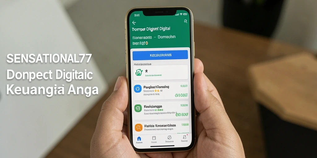 Antarmuka SENSATIONAL77 yang intuitif dan fungsional untuk transaksi keuangan.